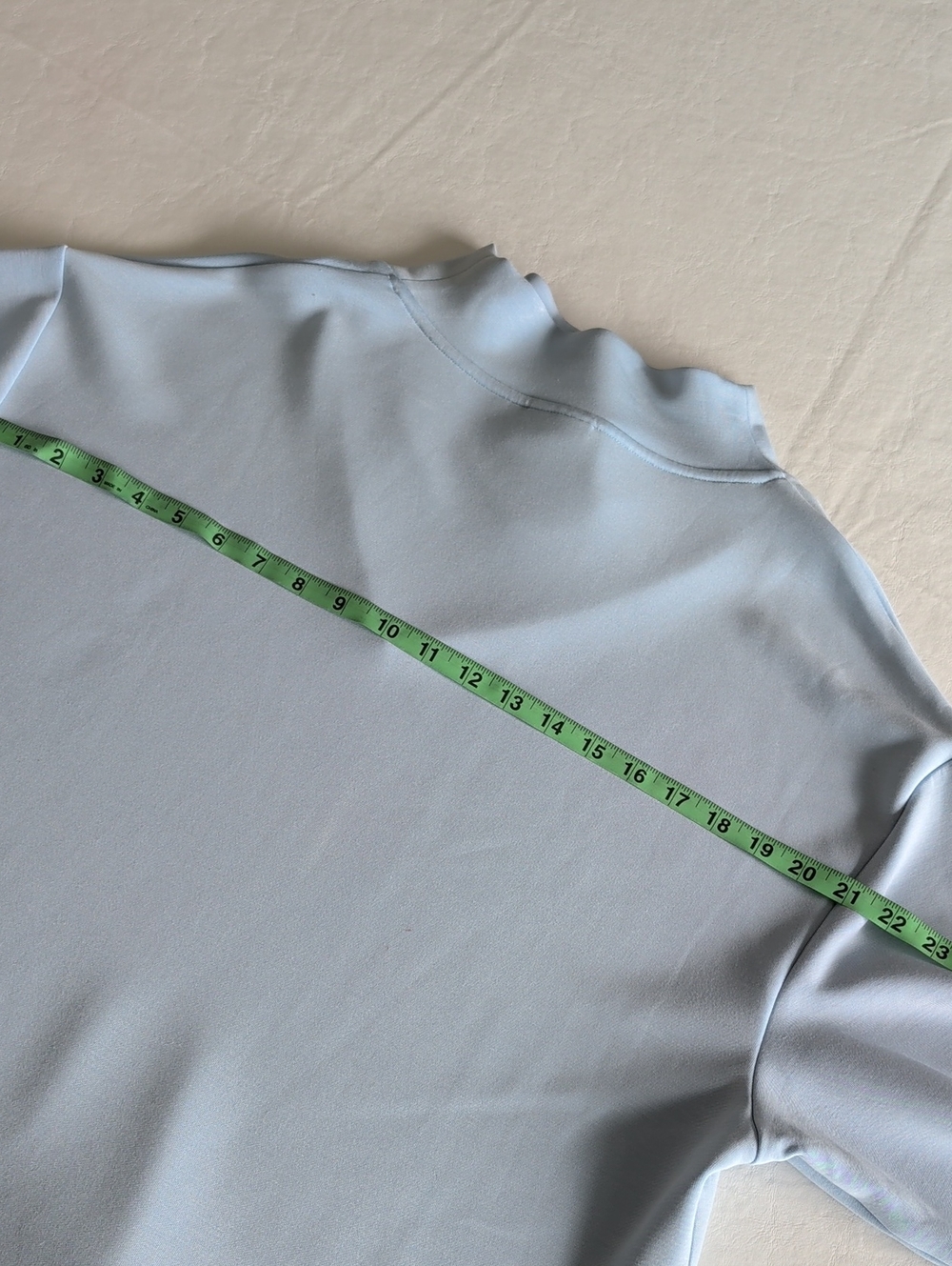 Varley DoubleSoft Betsy Sweatshirt Light Blue Stretch-Jersey Women's Size Large - Picture 8 of 13